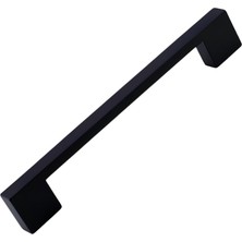 Frefly Store Dar Köprü Kulp 128 mm Mat Siyah Metal Mobilya Mutfak Çekmece Dolap Dolabı Kapak Kulbu Kulpu 12.8 cm