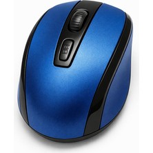 Frefly Store 2.4 Ghz Kablosuz Mouse | USB Alıcılı, 1600 Dpı Yüksek Hassasiyet | Sessiz Tıklama, Ergonomik Tasarım | Laptop ve Masaüstü Uyumlu - Mavi