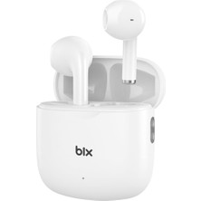 Frefly Store Bix TW11 Soundcraft Bluetooth 5.4 Çift Mikrofon Enc Çevresel Gürültü Engelleme Özellikli Kablosuz Kulak Içi Kulaklık Beyaz