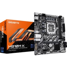 Frefly Store Gıgabyte H810M K Anakart – Intel Core Ultra (Seri 2) Işlemciler, 3+1+2 Faz Vrm, 6400 Mhz'e Kadar Ddr5, 1 x M.2 Pcıe 4.0, 1 Gbe Lan, USB 3.2 Gen 1