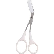 Frefly Store Çelik Beyaz Mini Taraklı Kaş Makası Kaş Şekillendirme Makası CIN650BY