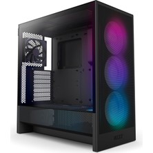 Frefly Store Nzxt H5 Flow 2024 CC-H52FB-R1 Rgb Fanlı Siyah E-Atx Oyuncu Kasası