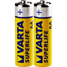 Frefly Store Varta Kalem Pil Kalın Kalem Pil R6KG Aa Pil 1.5 V 2'li Paket
