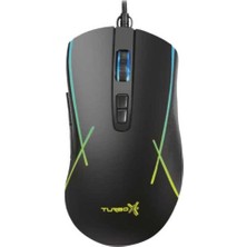 Frefly Store Turbox New Desing Tr-M5 3200DPI USB Rgb Kablolu Siyah Optik Gaming Mouse
