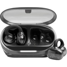 Frefly Store Jbl Soundgear Clips Gerçek Kablosuz Açık Kulak Kulaklık, Sonicarc Tasarım, 32 Saate Kadar Toplam Çalma Süresi, 4 Işın Oluşturan Mikrofon, IP54 Suya ve Toza Dayanıklı, Jbl Opensound Teknolojisi, Ghost