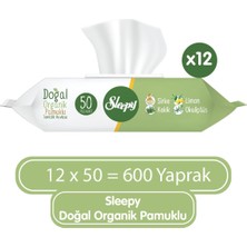 Frefly Store Sleepy Doğal & Organik Islak Mendil 50 Adet x 12 Adet