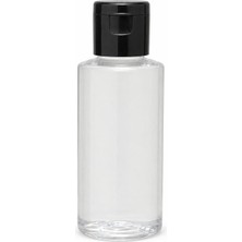 Frefly Store 50 Adet 30 ml Boş Plastik Şişe OM80 Siyah Kapak