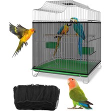 Frefly Store Bolivia's Kuş Kafesi Kılıfı, Dayanıklı Nylon Ağ Malzeme, Tohum ve Tüy Dökümünü Önler, Çeşitli Kuş Türleri Için Uygun, Yuvarlak ve Kare Kafeslerle Uyumlu