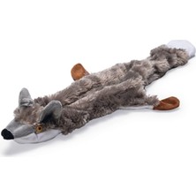 Frefly Store Beeztees Köpek Oyuncağı Tilki, Peluş, Gri, 52X15X2,5CM