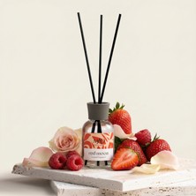 Frefly Store Mad Red Moon Ortam Kokusu – Nar, Ahududu ve Karamel ile Meyvemsi, Çiçeksi ve Çarpıcı-Bambu Çubuklu 50 ml