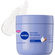Frefly Store Nıvea Nemlendirici El ve Vücut Bakım Kremi Pürüzsüzleştirici 400 Ml, Kuru Ciltler,48 Saat Yoğun Nemlendirme,shea Yağı