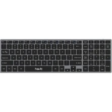 Frefly Store Havit KB263BT Kablosuz Bluetooth Uzay Grisi Klavye