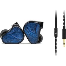 Frefly Store Truthear x Crinacle Zero Blue 2 Sahne, Stüdyo Veya Odyofil Için Çift Sürücülü Kulak Içi, In-Ear Kablolu Monitör Kulaklık
