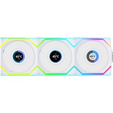 Frefly Store Lian Li Unı Fan Reverse Sl Wıreless LCD 3X120MM Beyaz Kasa Fanı (G99.12RSLLCD1W3W.00)