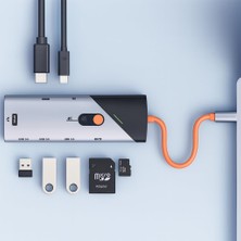 Frefly Store Coverzone 8in1 Usb-C Docking Station – 4K 60Hz Hdmı, 1000MBPS Ethernet, 3×usb 3.0, 90W Pd Şarj, Sd/tf Kart Okuyucu, Taşınabilir Çoklu Bağlantı Hub’ı Laptop Tablet ve Telefon Için | ZR1146