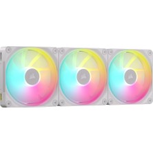 Frefly Store Corsaır Icue Lınk LX120RGB 120MM Fan, Üçlü Paket, Beyaz (CO-9051030-WW)
