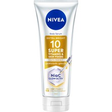 Frefly Store Nıvea SUPER10 Serum Etkili Vücut Losyonu SPF15 170 Ml, Aydınlatıcı, Sıkılaştırıcı, Nemlendirici, C Vitamini, Niasinamid