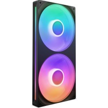 Frefly Store Nzxt F280 Rgb Core – 280 mm Tekli Çerçeve Fan Birimi 2 x 140 mm Rgb Fanlı – Devir Sayısı ve Aydınlatma Kontrolü – Yüksek Statik Basınç ve Hava Akımı – Fan Başına 8 Argb LED – Siyah
