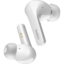 Frefly Store Belkin Soundform Flow True Wireless Gürültü Önleyici Kulaklık, Kablosuz, Bluetooth Kulaklık, Ter ve Su Sıçramalarına Karşı Korumalı, Koruma Türü Ipx5, 31 Saat Çalışma Süresi, iPhone