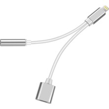 Frefly Store Lightning To 3.5mm Jack & Lightning Dönüştürücü | Çift Çıkış Adaptörü | Yüksek Ses Kalitesi ve Hızlı Şarj | Kulaklık Desteği | Şık ve Dayanıklı Tasarım
