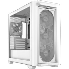Frefly Store Asus A23 Plus Tg Argb Beyaz Tempered Glass USB 3.2 Matx Mid Tower Gaming (Oyuncu) Kasa
