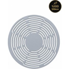 Frefly Store Siliconly Katlanabilir Silikon File Saklama Çantası ve Nihale Isıya Dayanıklı Bardak Termos Şişe Tutucu Gri
