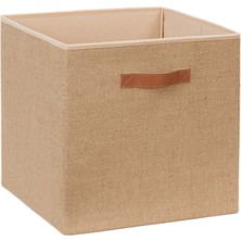 Frefly Store Ocean Home Textile Jüt Kapaksız Kutu // 33X33X30