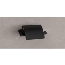 Frefly Store System Slımo Kapaklı Tuvalet Kağıtlığı Siyah Renk 85X118X170 mm