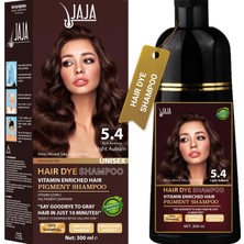 Frefly Store Jaja Saç Boyası Şampuanı Açık Kestane, Erkekler ve Kadınlar Için, Bitkisel Saç Boyası Şampuanı, Gri Saç Kapatıcı, Sülfatsız ve Vitamin Zenginleştirilmiş Şampuan 300 ml