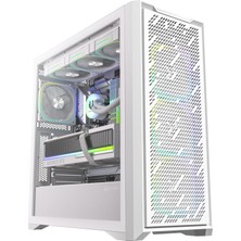 Frefly Store Bitfenix Sepii White 750W 80+ Bronze Psu 4X120MM Frgb Fan Atx Temperli Cam Beyaz Gaming (Oyuncu) Kasa