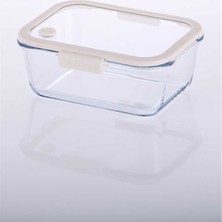 Neoflam Fika Glace Vakumlu Cam Saklama Kabı 1200 ml - Bej