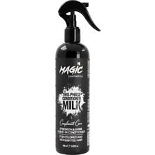 Frefly Store Magic Cosmetics Çift Fazlı Süt Içerikli Fön Suyu 400 ml – Koruyucu & Besleyici – Güç Parlaklık ve Kolay Tarama Sağlar – 2 Phase Conditioner Milk