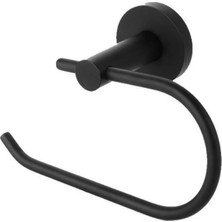 Frefly Store BADEM10 Sağlam Kaliteli Siyah Wc Kağıt Standı Tuvalet Kağıtlık Aparat Paslanmaz Metal