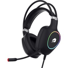 Frefly Store Shadesu Gamebooster H05 Zen Rainbow LED 7.1 Titreşimli Siyah Oyuncu Kulaklığı, 260GR