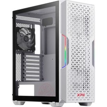Frefly Store Adata Xpg Starker Aır Mid-Tower Pc Şasi, Atx/micro Atx, Mini-Itx, Compact Size, Tempered Glass Side Panel, I/o USB 3.0 Port, Beyaz