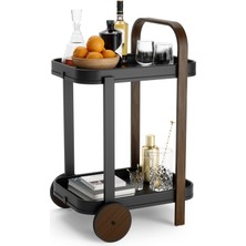 Frefly Store Umbra Bellwood Bar ve Servis Arabası, Siyah/ceviz