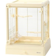 Frefly Store Dayang Camlı Kuş Kafesi Sarı 42 * 42 * 53CM