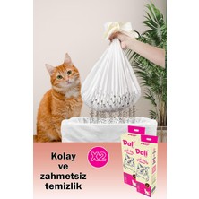 Frefly Store Dali Pet Kedi Kumu Filtresi, Elekli Filtre, Kokusuz – Kedi Tuvaleti Temizleme Filtresi, Kedi Bakım, Kolay ve Zahmetsiz Temizlik, Kapalı ve Açık Tuvaletler Için Uyumludur, 2'li Paket