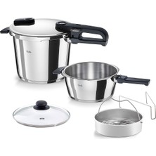 Frefly Store Fissler Vitaquick Edition 6+3 Litre Düdüklü Tencere + Original Profi Collection Tencere ve Tava Seti