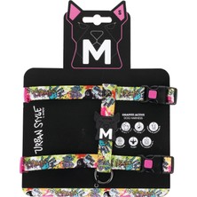 Frefly Store M-Pets Urban Style Graffiti Active Köpek Göğüs Tasması (S)