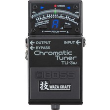 Frefly Store Boss Waza Craft Kromatik Tuner Pedalı (TU-3W), Stompbox Tuner Yenilikçi Waza El Sanatına Dayalı