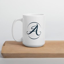 Frefly Store Print Dore Logo A Kupa - Beyaz Parlak Kupa - Ingilizce Kahve Kupa