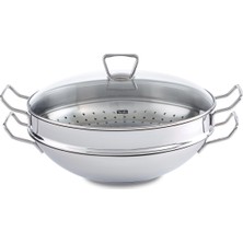 Frefly Store Fissler Nanjing Wok Tava 36 cm