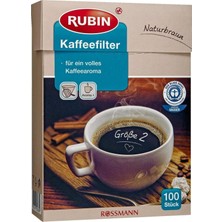 Frefly Store Rubin Kahve Filtresi - No:2 Doğal Kahverengi Renkli 100'LÜ