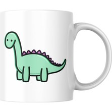 Frefly Store Dinozor Baskılı Sevimli Kupa Bardak Hediyelik Çay Kahve Kupası Coffee Mug