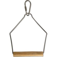 Frefly Store Beeztees Eastland Ahşap Kuş Salıncağı, Kahverengi, 7.5 cm