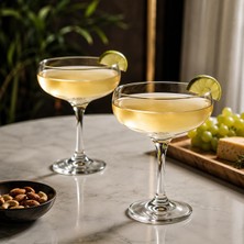 Frefly Store Margarita Bardağı Seti, Şeffaf Cam, 2'li Kokteyl Kadehi Martini Bardağı Bulaşık Makinasında Yıkanabilir Dayanıklı Cam Daiqivi Frozen Sunumlar