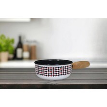 Frefly Store Pr Home Forte Black Emaye Ahşap Kulplu Mini Tava