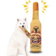 Frefly Store Proud Wave Şişe Köpek Oyuncağı Sesli Köpek Oyuncak Köpek Çekme Oyuncağı Hışırdayan Peluş Oyuncak