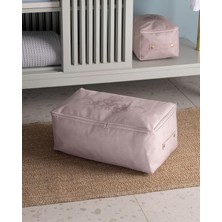 Frefly Store Madame Coco Çiçek Desen Baskılı Hurç, Pudra, 30 x 22